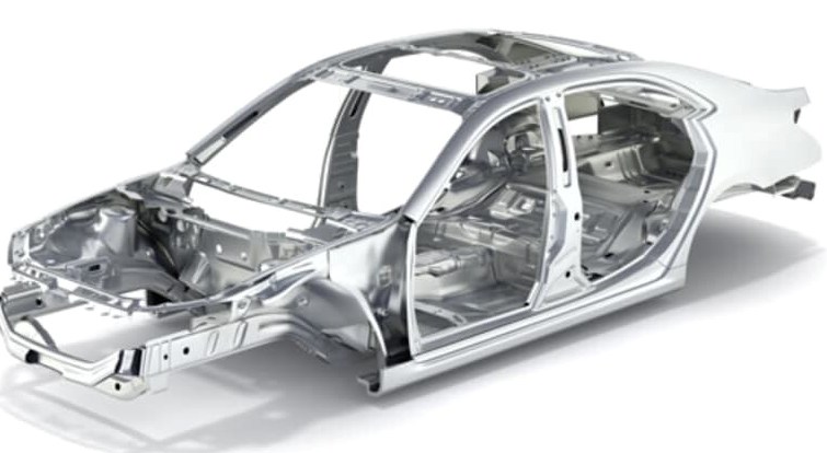 Sheet metal body-in-white structure